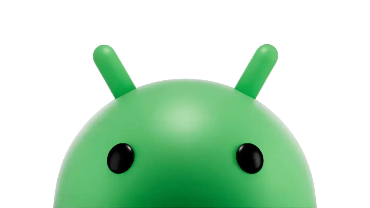 A green Android bot’s head is spinning.