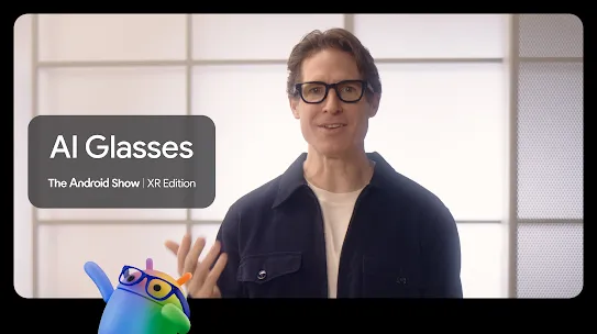 Person wearing AI glasses