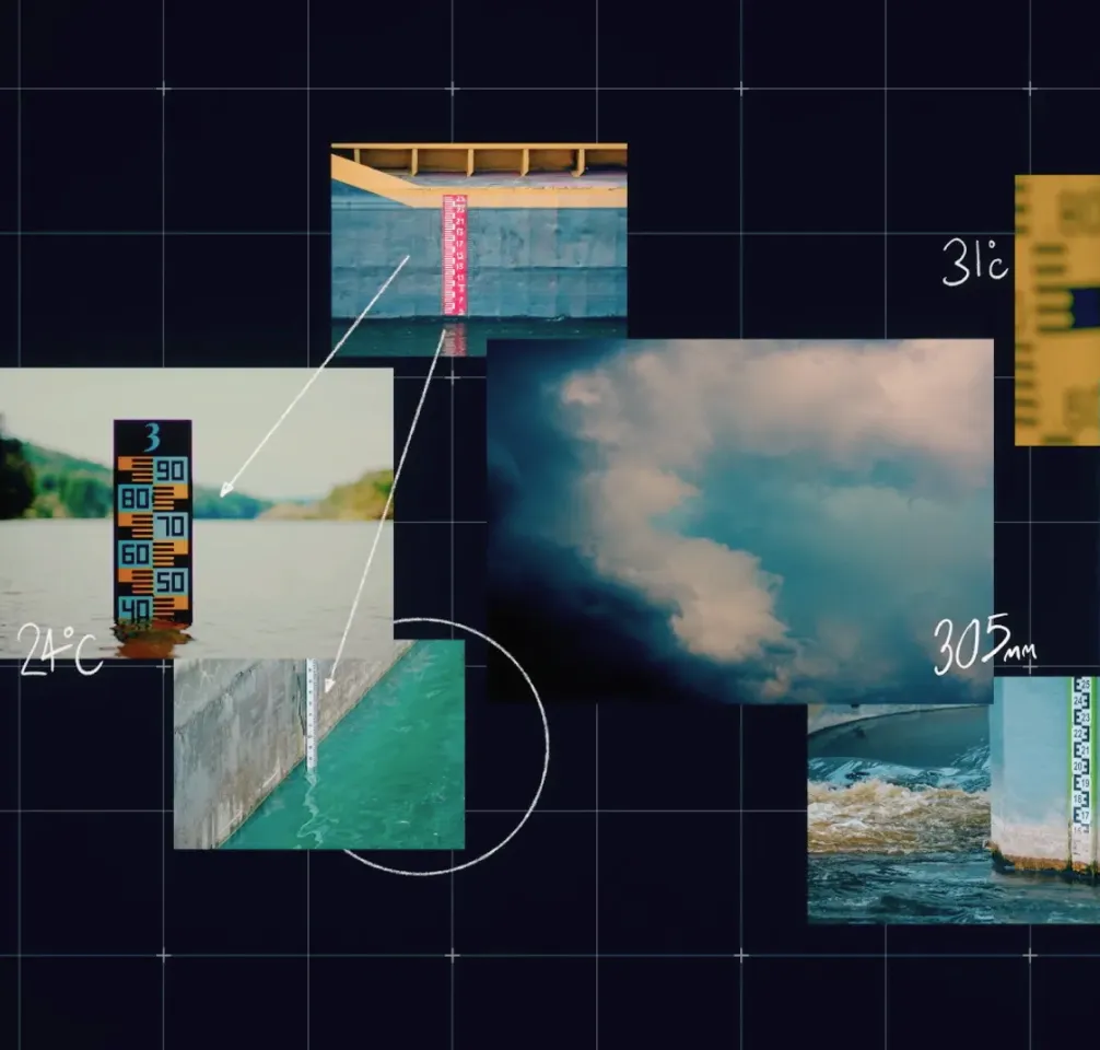 Flood forecasting collage