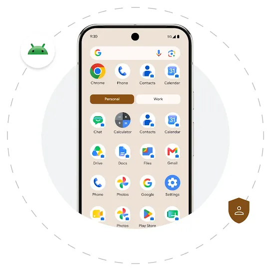 A device screen showcasing personal profile feature.