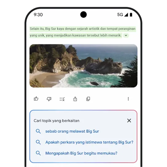 Grafik Semakan Semula Gemini