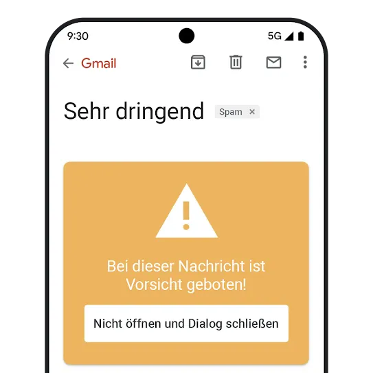 Grafik – Schutz vor Phishing in Gmail