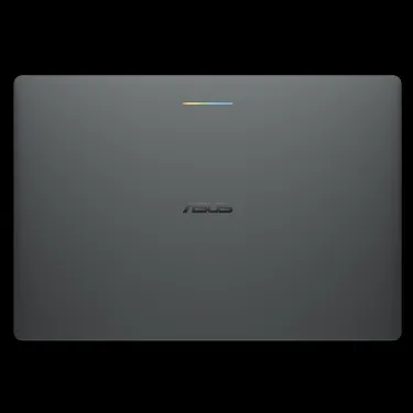 Googlebook laptop closed, top surface showing the Googlebook wordmark.