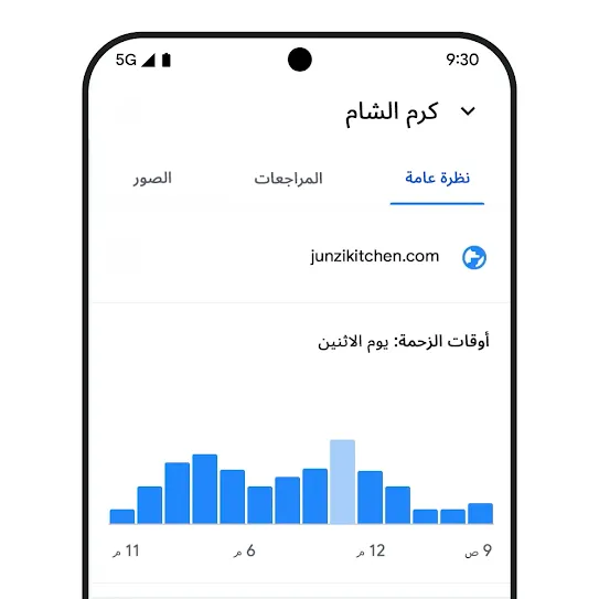 هاتف يعرض بيانات مخفية الهوية.