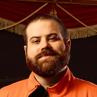 A photograph of Colin Riebel, the Director of Technology at Fulton Theatre based in Lancaster, Pennsylvania.