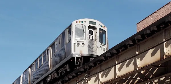 above-ground metro train