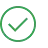A simple green checkmark icon, indicating a verified or positive status.