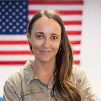 A photograph of Taylor Straley, Vice President of Commerce at DECKED, a truck bed storage solution company based in Ketchum, Idaho.