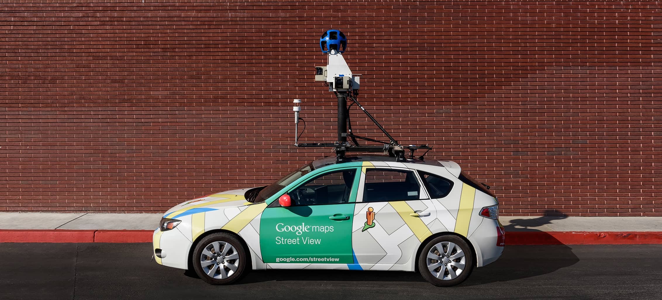 A Google Street View car fitted with air pollution measurement equipment