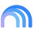 Le logo NotebookLM, trois lignes noires incurvées