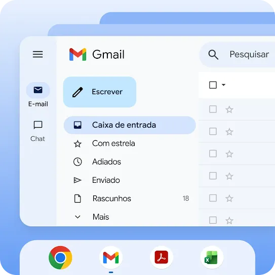 Trabalhe livremente em todos os seus apps