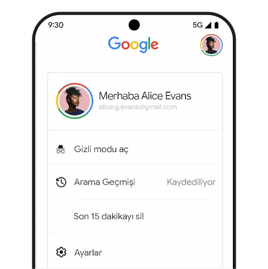 Son geçmişi silme grafiği