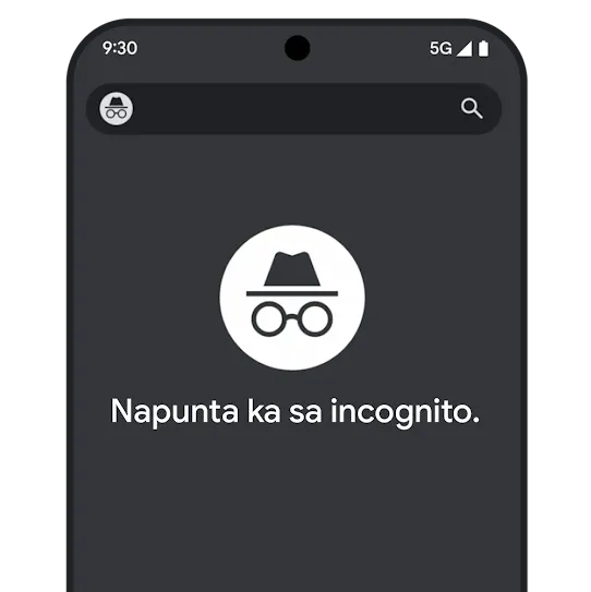 Tab na incognito sa Chrome browser