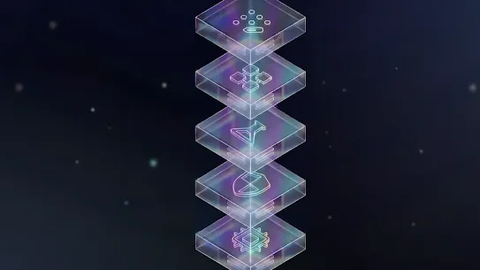 An illustration depicting a full-stack AI infrastructure against a dark background