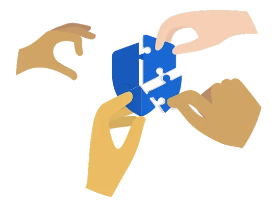 Puzzle piece shield