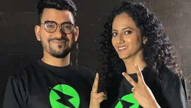 Founders of Zypp Electric giving pose for photo.