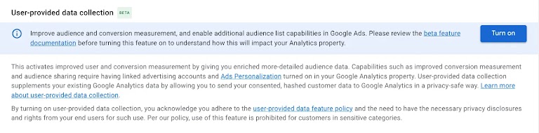 User-provided data collection