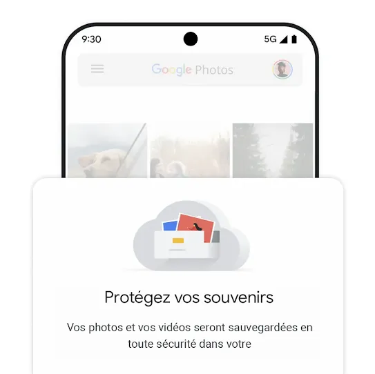 Image de la sauvegarde de photos et de vidéos