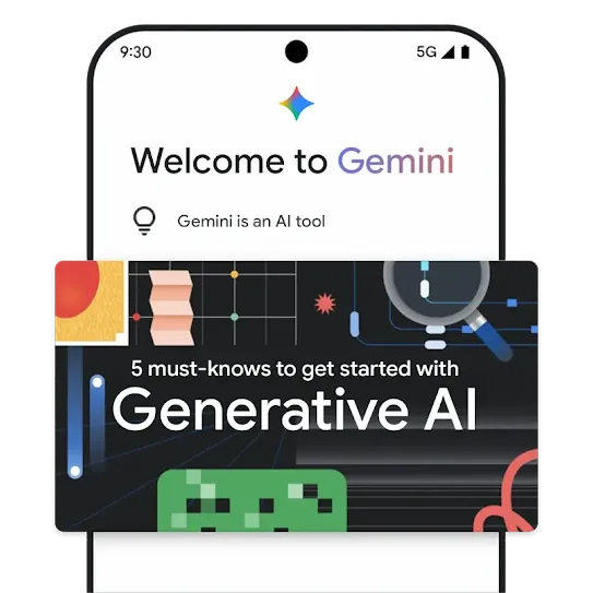 Generative AI education Gemini graphic