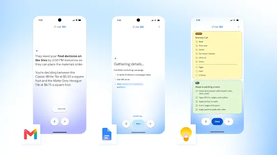 UI of new features