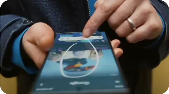 Circle to search anything on your phone—without switching apps.
