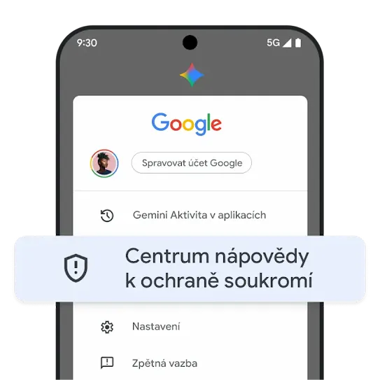 Grafika centra nápovědy k ochraně soukromí