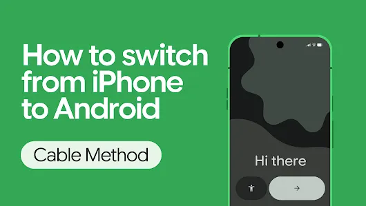 How to switch from iPhone to Android cable method