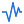 A blue and white icon depicting a jagged seismic frequency line or pulse graph, used to represent earthquake warnings and seismic activity monitoring.