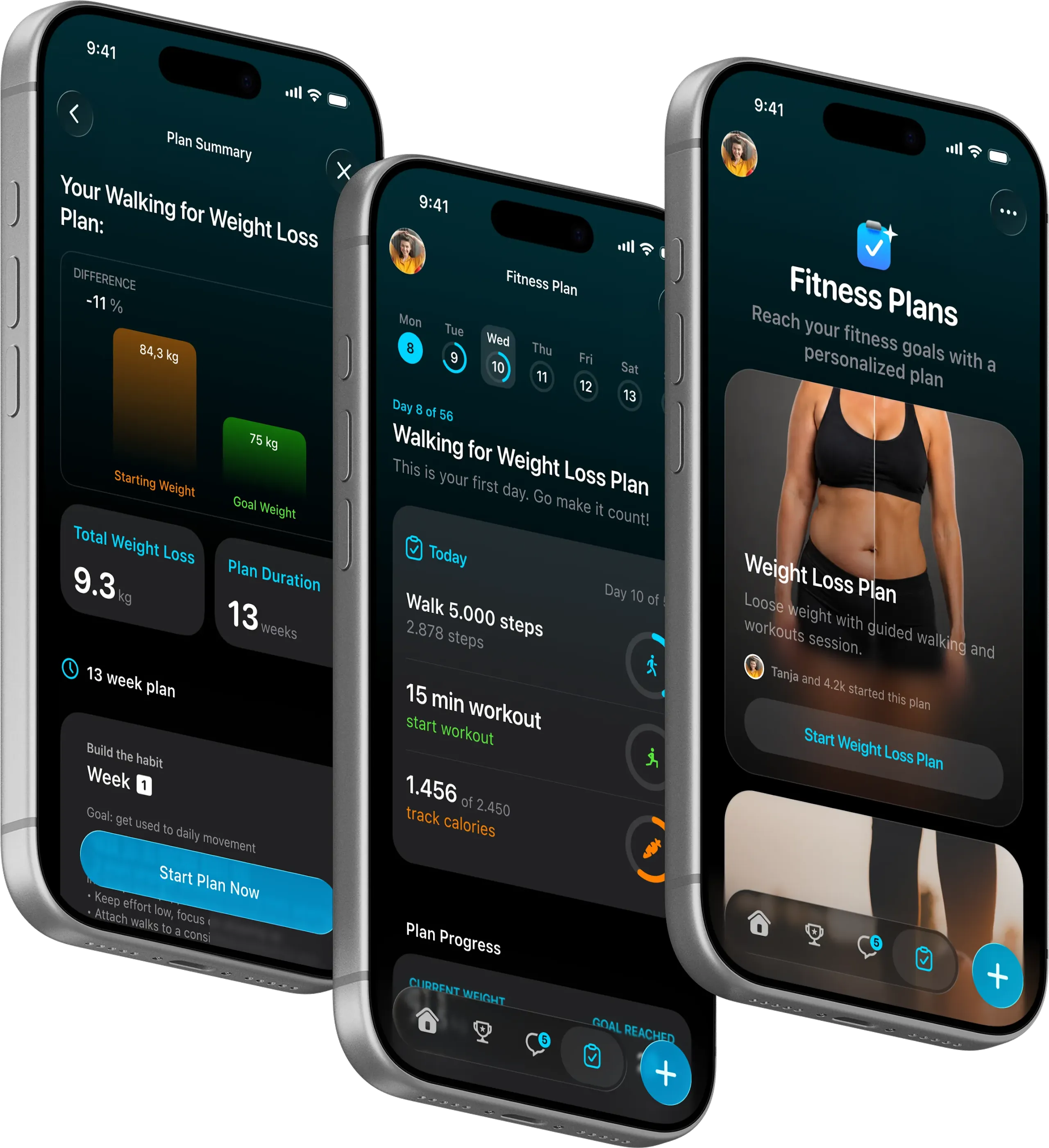 StepsApp’s personalized fitness plans help its users work toward goals.