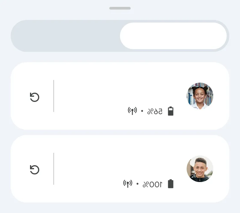 Family Link UI ‏Google Maps پر فیملی ممبرز کے مقام پر لگے پنز کو نمایاں کرتا ہے۔