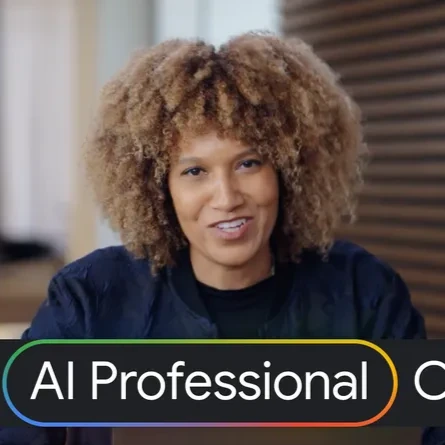 The thumbnail of a YouTube video featuring a speaker discussing practical AI skills for everyone