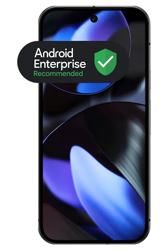Google Pixel 9 with Android Enterprise Recommended Badge