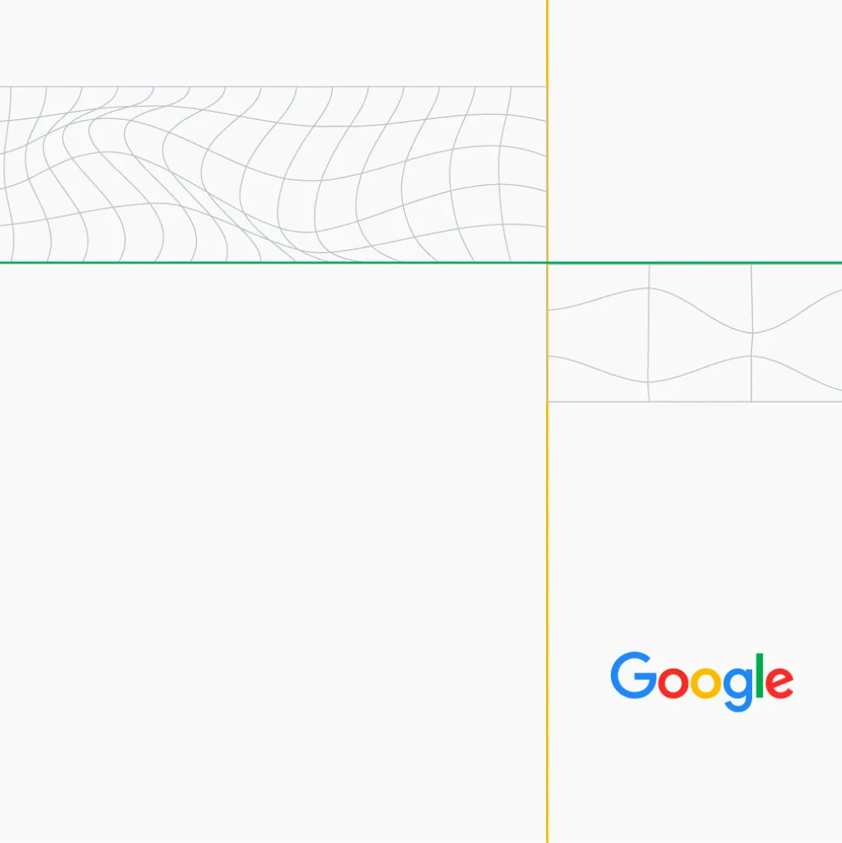 Blue, red, yellow, and green lines with gray grid patterns and Google logo.