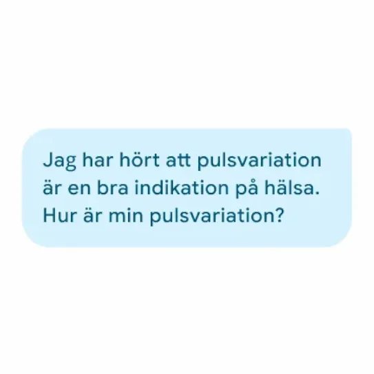 Jag har hört att pulsvariation är en bra indikator för hälsan. Hur ser min ut?