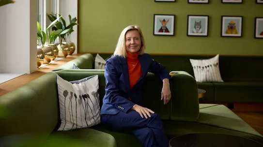 Dr. Marianne Janik, Vice President EMEA North Google Cloud, im Google Büro in Zürich.