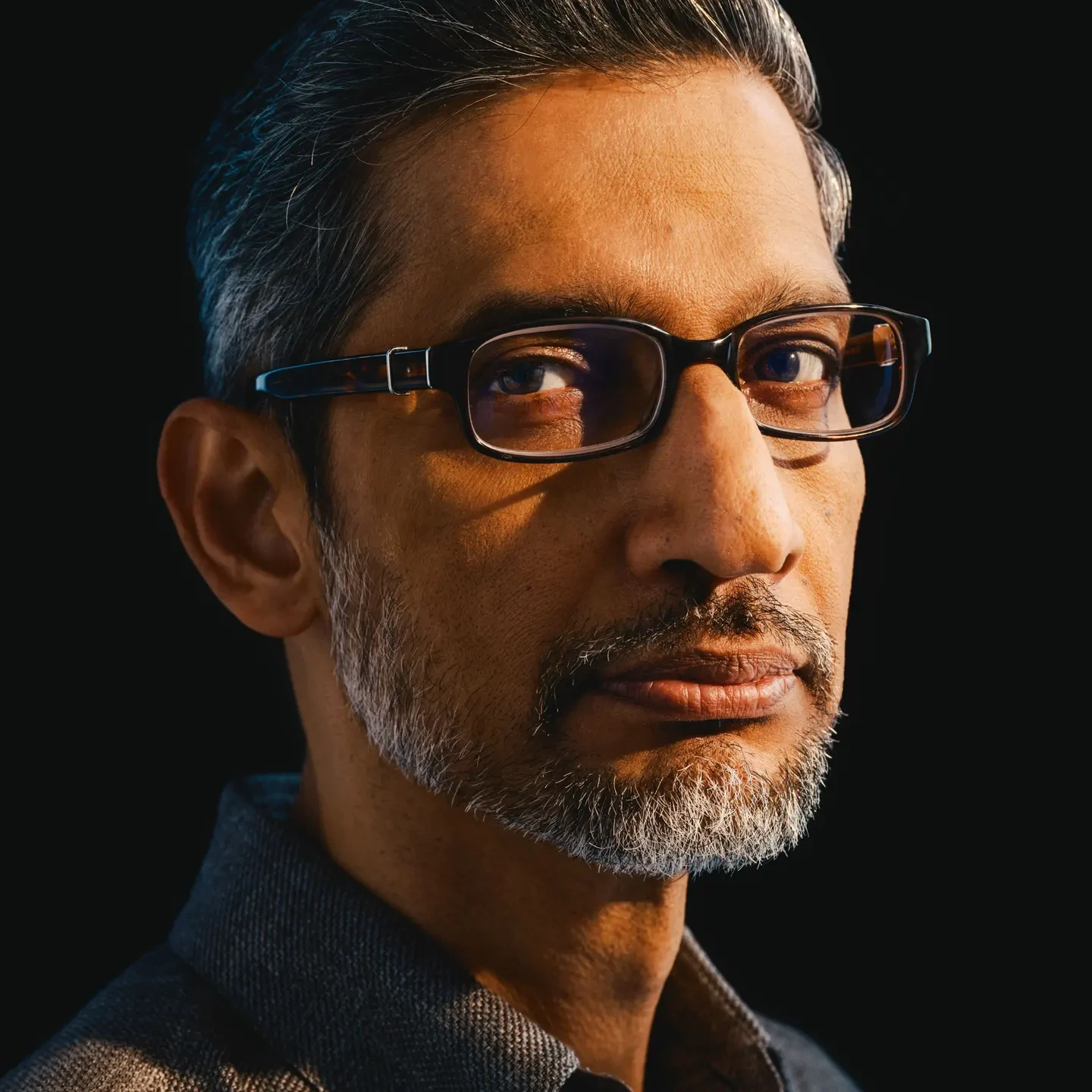 Sundar Pichai, CEO of Alphabet, photographed on April 8th in Mountain View.