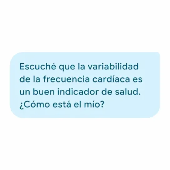 Escuché que la variabilidad de la frecuencia cardíaca es un buen indicador de salud. ¿Cómo está la mía?