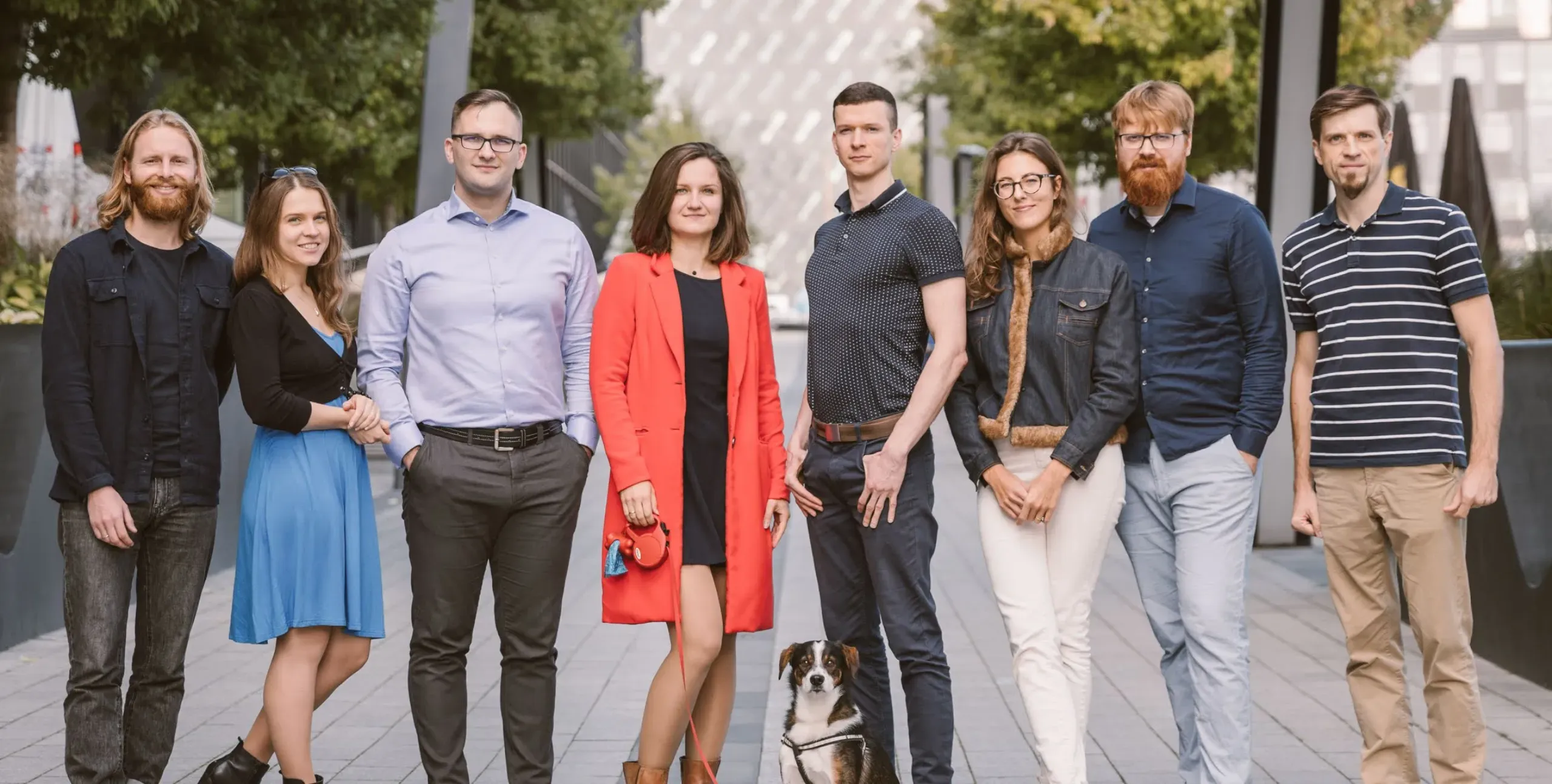 The Attention Insight poses for the camera outside during the day.