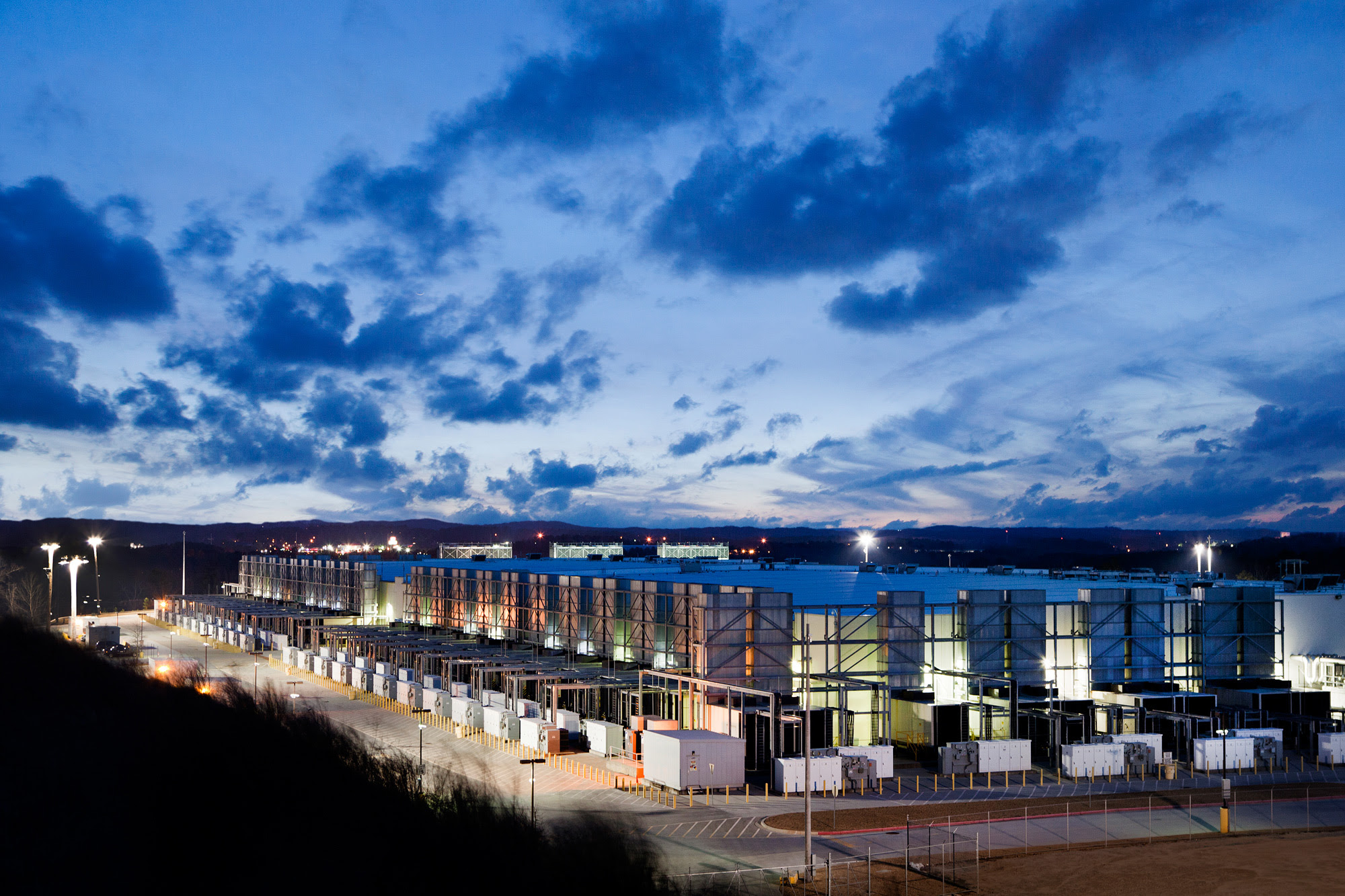 Outdoor photo of the Google Data Center in Taiwan.