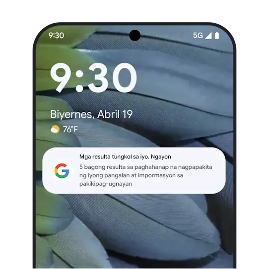 Graphic ng mga resulta tungkol sa iyo