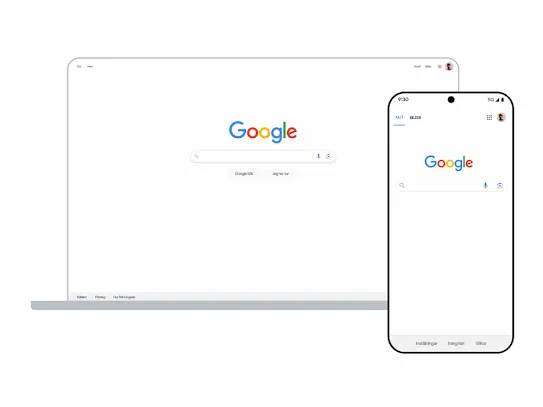 Google-sökning på datorer och mobila enheter