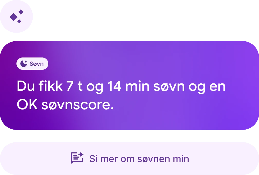 Chat med helsecoachen med spørsmålet «Sover jeg bedre på dager hvor jeg går flere skritt?» 