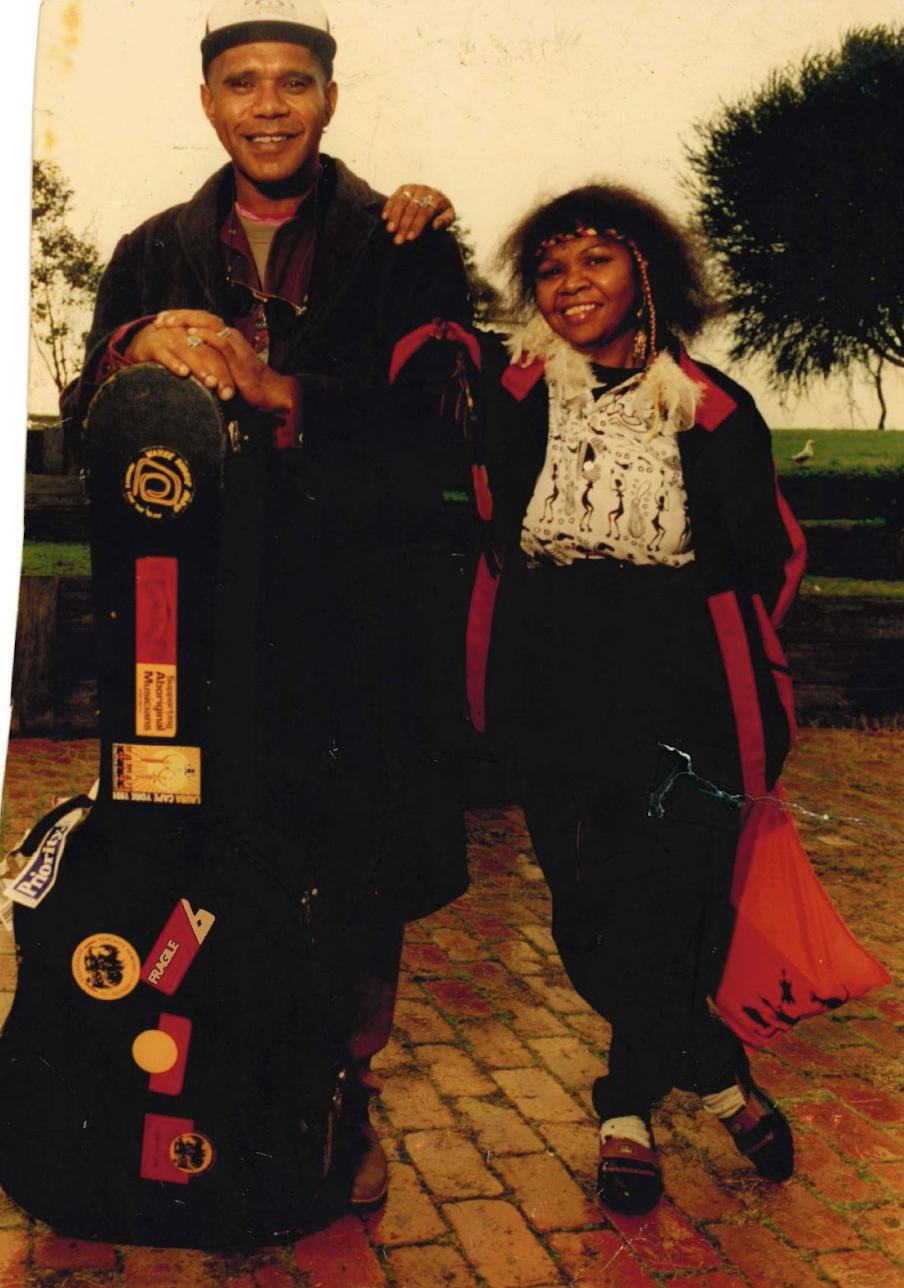 Pictured: Ruby Hunter with Archie Roach
