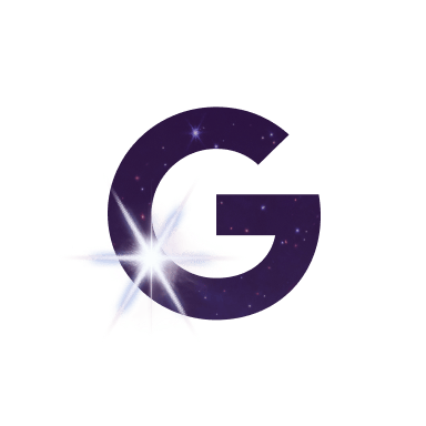 letter G filled with space