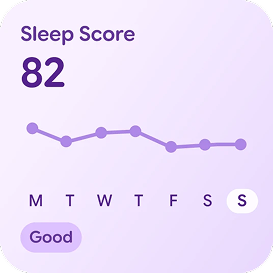 Health coach chat saying “Do I sleep better on days when I get more steps?” 
