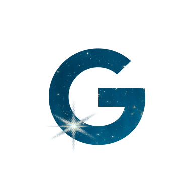 letter G filled with space