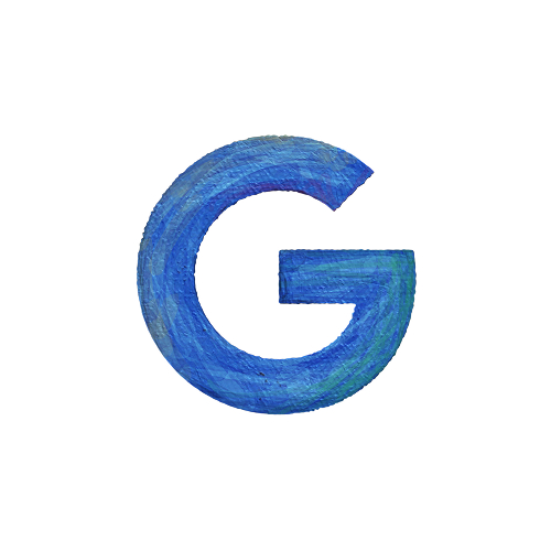 Blue letter G 