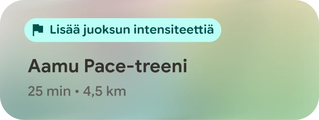 Kuva Google Health ‑sovelluksen Päivittäiset ohjelmat ‑ominaisuudesta