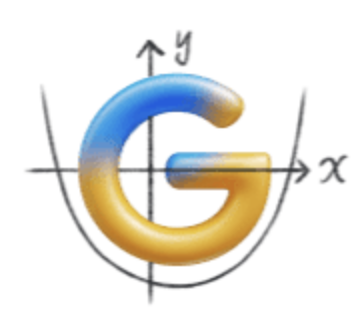 Illustration of the letter G surrounded by arrows labeled with y and x letters