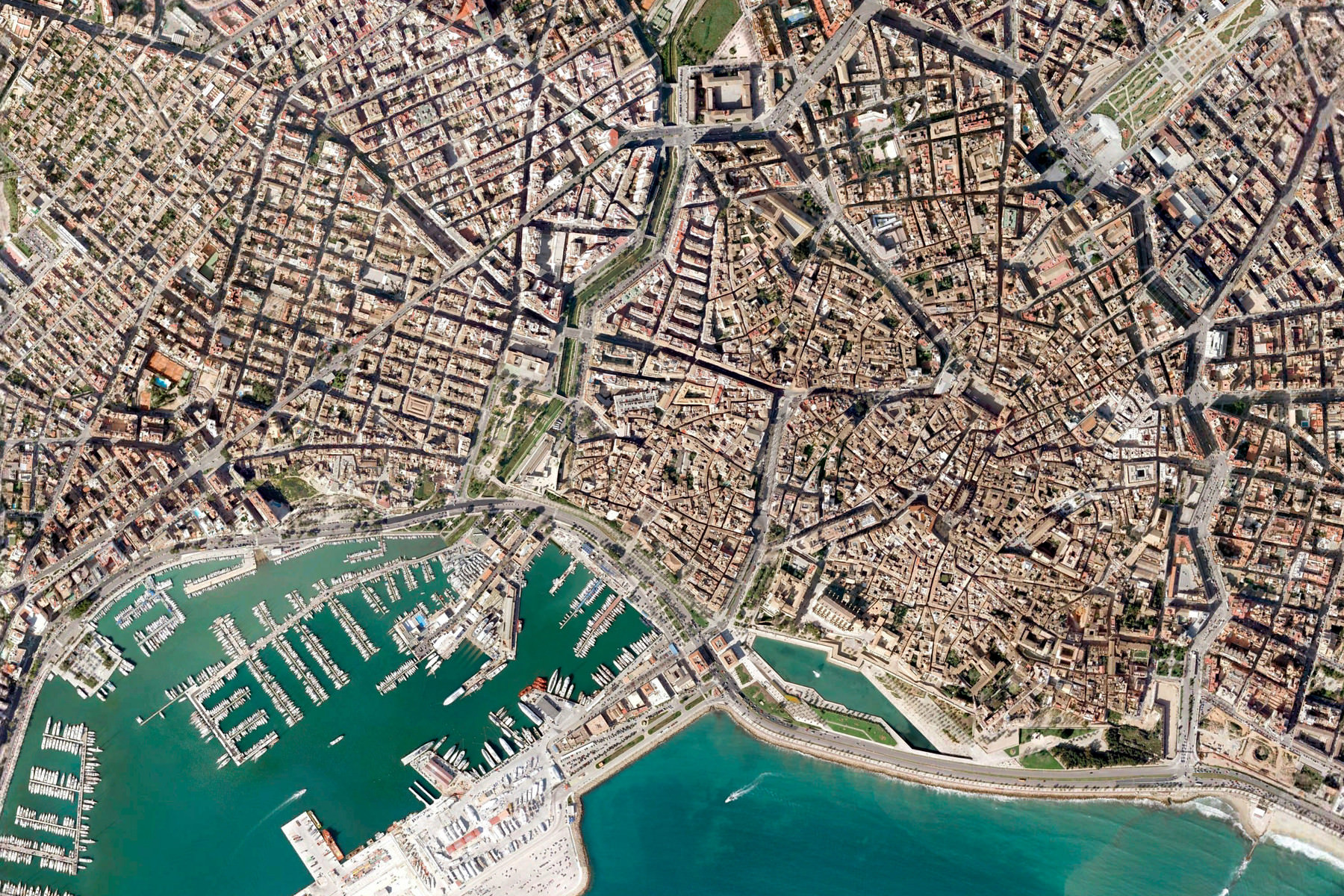 Palma de Mallorca, Spain - Earth View from Google from www.gstatic.com. 
